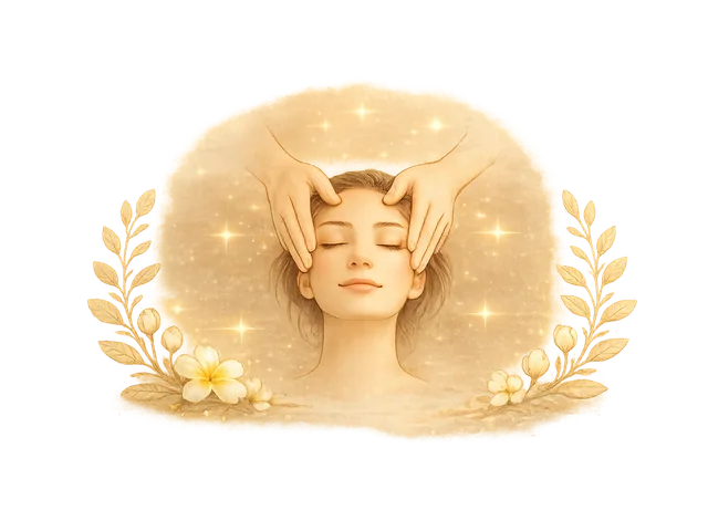 Ilustrace masáže obličeje